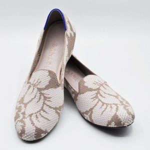 Rothy's Petal Grey Pink Floral Round Toe Flats Loafers, Size 10